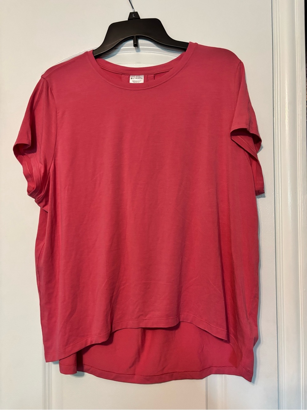 Athleta Pink Crewneck Short Sleeve Tee Size Medium